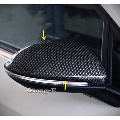 For VW Volkswagen Golf7 Golf 7 2014 2015 2016 2017 Car ABS Chrome Back Rear View Rearview Side Mirror Stick Trim Panel Lamp Part