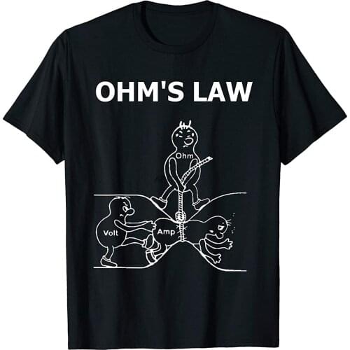 Ohms Law Electrical Engineer Ohm Electronic T Shirt T-Shirt