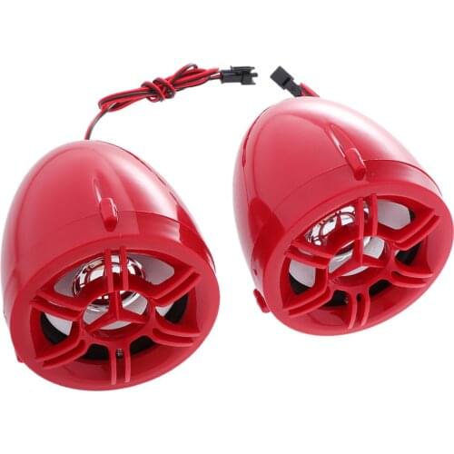 Loudspeaker Radio Fm For Moto Amplifier Format MP3 USB Stereo MP3 AUX Radio 12V - Red