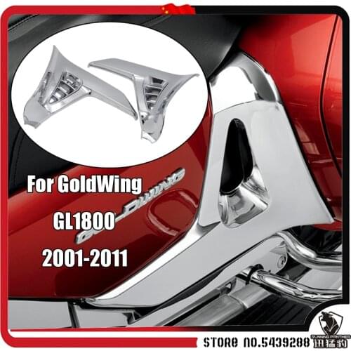 Chrome Triangle Cover For Honda GoldWing GL 1800 GL1800 gl1800 Chrome Left Right Motorcycle Parts Modified accessories 2001-2011
