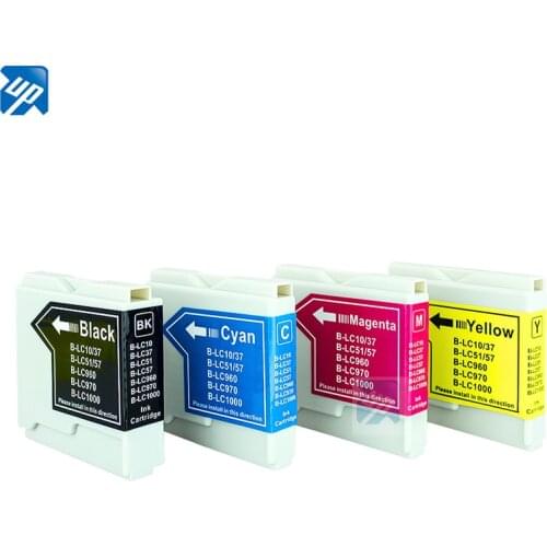 Set LC57 lc970 ink cartridge for BROTHER DCP-130C 330C 350C 540 560 MFC260C MFC240C LC37 LC1000 lc960