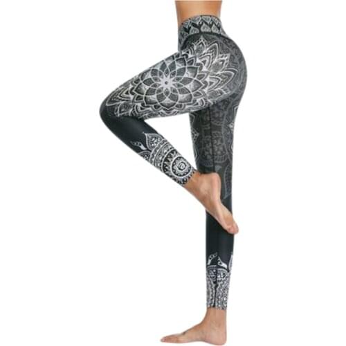 Orange Mid Yoga Pants Fitness Sport Leggings Stripe Printing Elastic Gym Workout Tights S-XL Running Trousers Plus Size 3XL