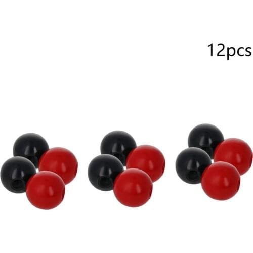Othmro 8~12PCS Diameter 35mm Bakelite Spherical Knob Thread M8 Machine Tool Replacement Spherical Bakelite Lever Knobs Black Red