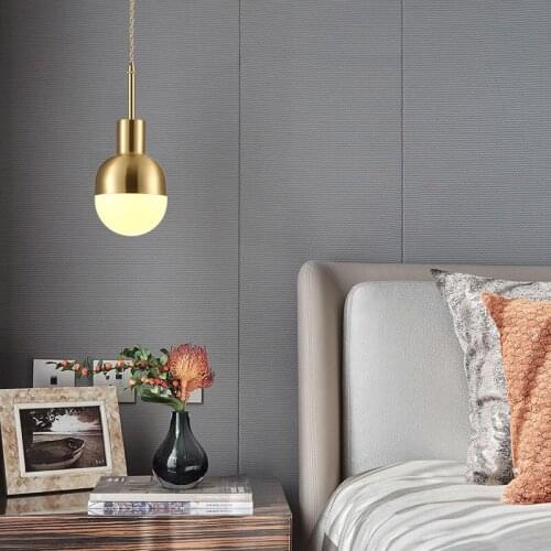 Nordic Modern Pendant Lights E27 LED Modern Creative Hanging Lamp Cafe Restaurant Glass Industrial Decor Copper Pendant Lamp