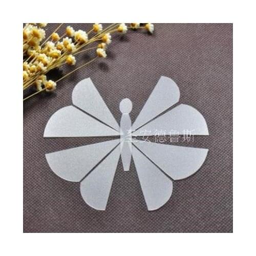10cm plastic Patchwork stitching butterfly template Quilting cutting Translucent matte board Quilting Tools Mosaic Butterfly