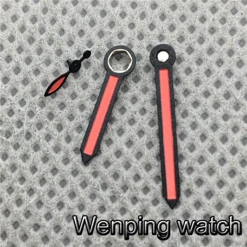 Red Watch Hands Fit ETA 6497,6498 Seagull ST36 Movement