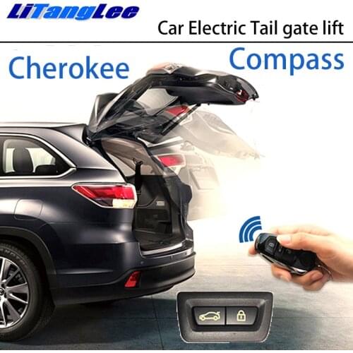 LiTangLee Car Electric Tail Gate Lift Trunk Rear Door Assist System for Jeep Cherokee KL Compass MP 522 2014~2020 Remote Control