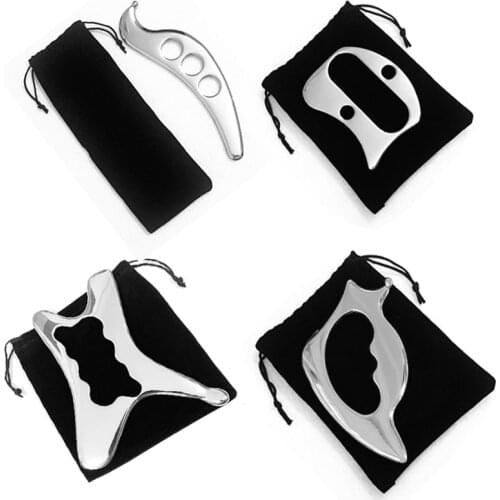 Stainless Steel Gua Sha Scraper IASTM Therapy Massage Board Fascia Recovery Muscle Tissue Massage Pain Relief Daily Relaxation