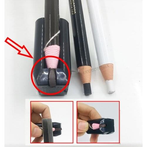 Eyebrow Pencil Sharpener Permanent Makeup Eyebrow Shadows Supplies for Microblading Eyebrow Brown Black Pencil Sharpen Tip Tools