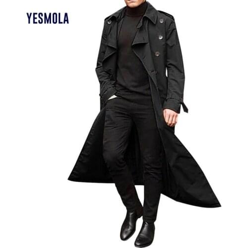 YESMOLA Men's Trench Coats