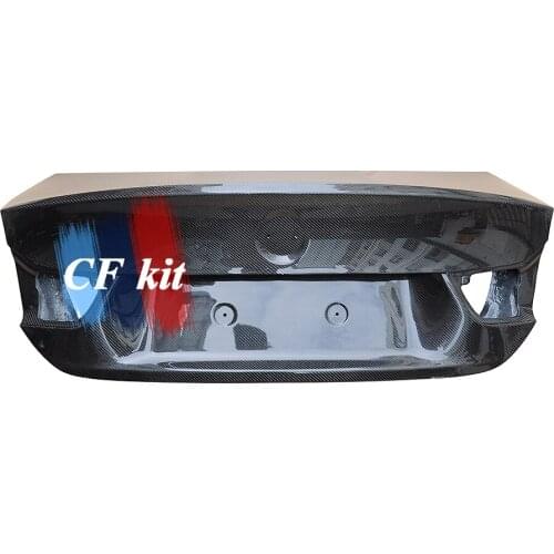 CF Kit Real Carbon Fiber Rear Trunk For BMW F82 F32 M4 Replacement Cover Car Styling