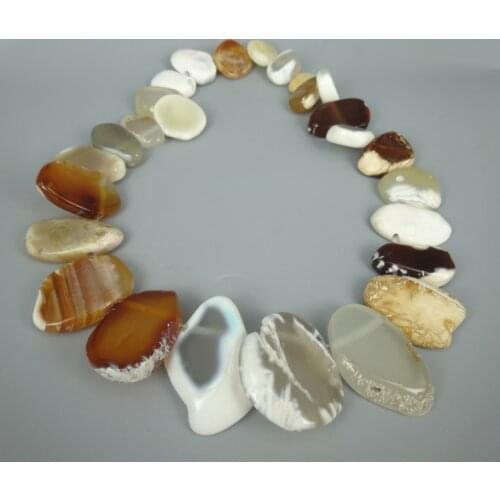 Freeform Shape Druzy Yellow Stone Slice Beads Pendant Necklace, Freeship Super Popularity European Fashion Jewelry for Women