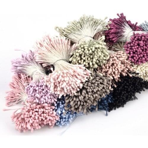 1600 pcs 1.5mm Mini Stamen Handmade Artificial Flowers For Wedding Party Home Decoration DIY Christmas Scrapbook Accessories