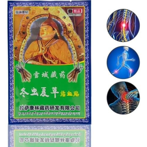 24PCS Cordyceps Sinensis Pain Relief Plaster Muscular Rheumatoid Joint Pain Relief Medical Sticker Chinese Herbs Medicine