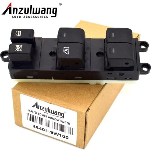 ANZULWANG 25401-9W100 Left Electric Power Windows Button Switch For Nissan Teana J31 J32 VQ23/35 Sentra 254019W100
