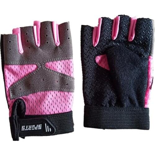 Chrildren Kids Outdoor Sports Half Finger Non-slip Cycling Protection Gloves