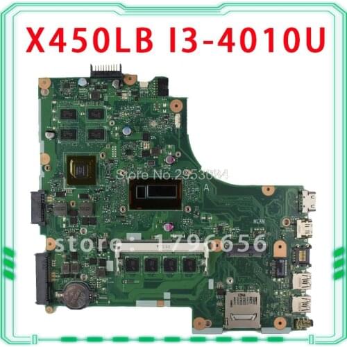 For Asus X450LB motherboard X450LC REV2.2 Mainboard Processor I3-4010U GeForce GT 740M 100% test S-4