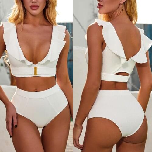 EHNSYZYU Swimwear With Ruffles