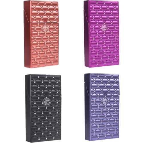 Customized Personalized Cigarette Case 20 Long Cigarettes Holder For Women Men Dropship