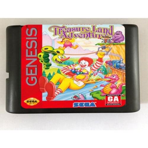 Treasure Land Adventure Game Cartridge Newest 16 bit Game Card For Sega Mega Drive / Genesis System
