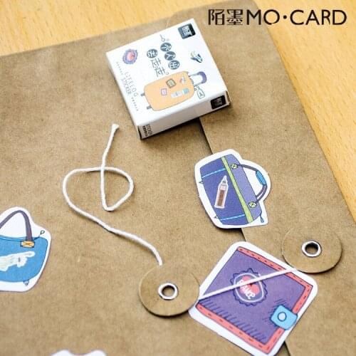 45pcs/box Go to Travel Stickers Adhesive Stickers DIY Decoration Stickers Stationery Stickers