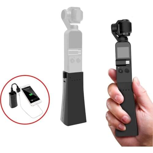 Portable Multifunction 4000mAh Power Bank and Holder Base for OSMO Pocket Gimbal Camera Handle Grip Backup Power Battery Charger