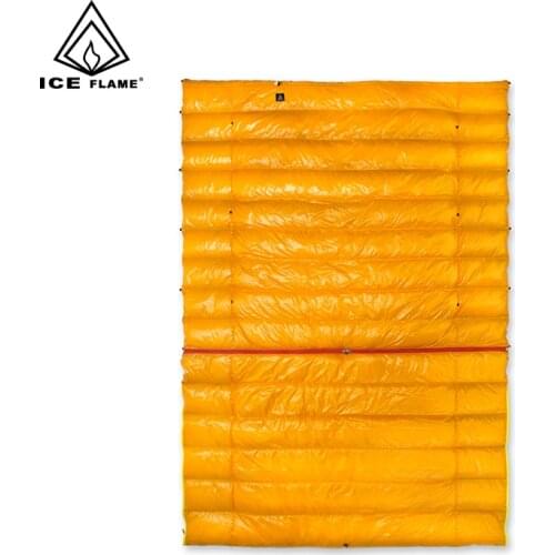 Ice Flame 20D 90% White Duck Down 3Season Wearable Detachable Sleeping Bag Blanket Mat Quilt Underquilt Hammock Camping Backpack