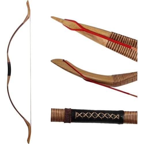 Toparchery Hunting Bows 30-55lbs Traditional Horse Bow Target Shooting Longbow for Outdoor Sports