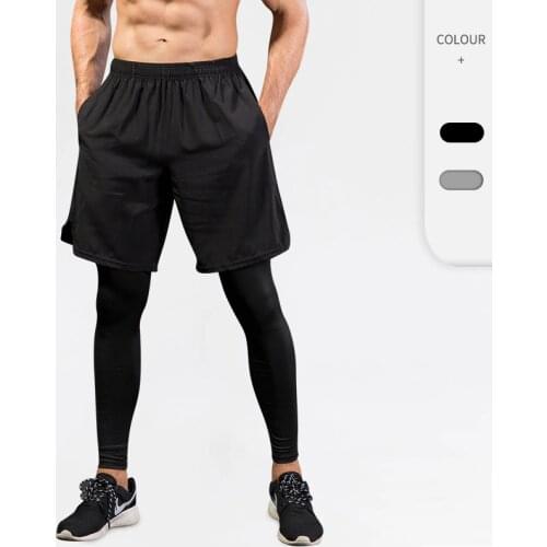 High Quality Mens Running Shorts 2 In 1 Sports Shorts Men Soccer Workout Jogging Short Pants Quick Dry Gym Sport Fitness Shorts