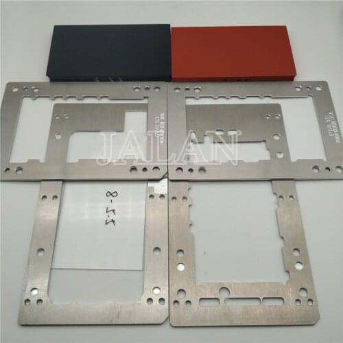 YMJ laminating mold for iphone 7 for iphone 8 glass fit oca polarizer film laminating with One Mould Two Rubber block