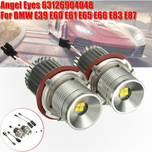 1 Pair 40W Car Flashing Angel Eyes LED Marker High Power Light Lamp 6312694048 63126916097 63126929309 For BMW 1 5 6 7 Series