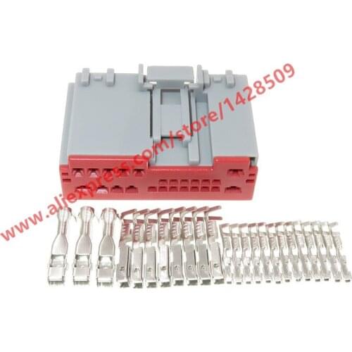 10 Sets 24 Pin Car Auto Power Speaker Cable Plug Audio Connection Wire Connector With Terminals For BUICK