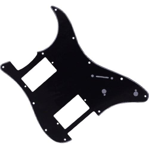 2Ply Electric Guitar Pickguard Protector Scratchplate for DIY Parts Black