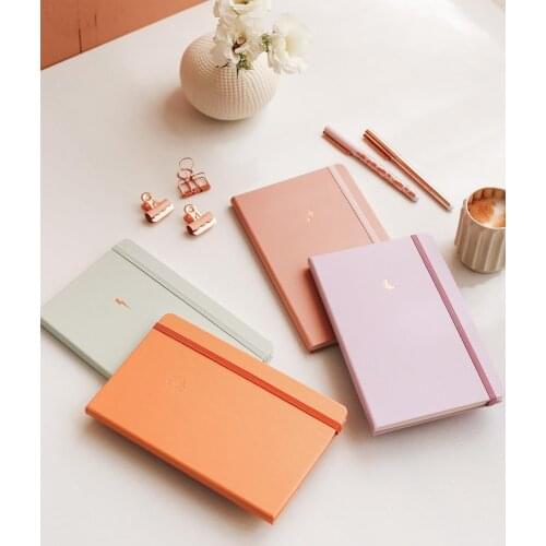 4'lü Tarihsiz Not Notebook Set Wheel 2 Unlined 1 Striped 1 Dotted