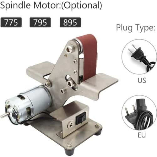 775/795/895 Mini Belt Sander Sand-belt Machine Desktop Sander Belt Sanding Grinding Machine Electric DIY Polishing Machine