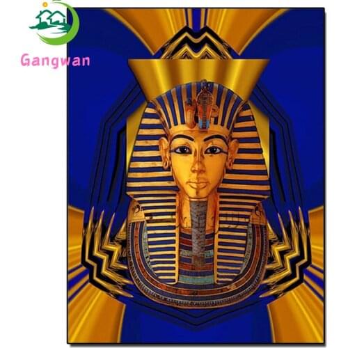 Diamond embroidery Egyptian Pharaoh Rhinestone painting stitch cross full drill sqaure round diamond painting mosaic diy decor