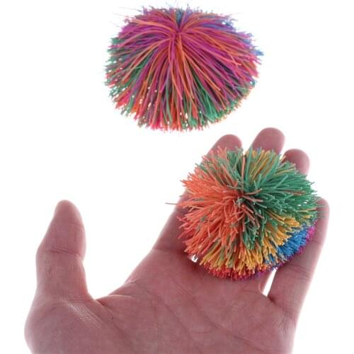 6cm/9cm Anti-Stress Rainbow Fidget Sensory Koosh Ball Baby Funny Stretchy Ball Stress Relief Kids Autism Special Needs