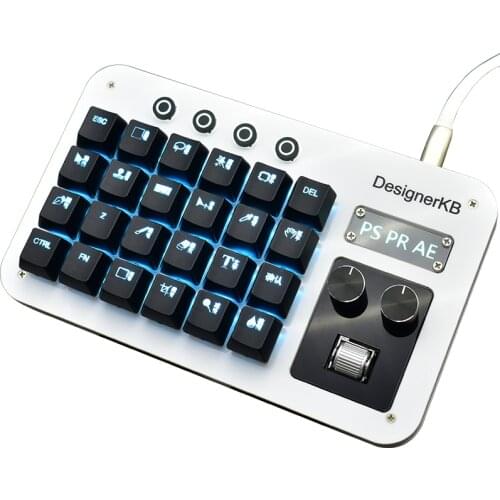 Designer Ps Drawing Keyboard Mechanical Keyboard One-handed Keyboard Custom Macro Programming Knob
