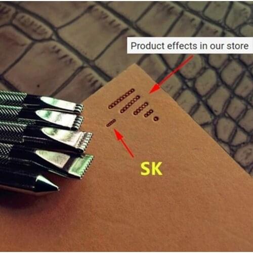 Alloy material Background dot printing tool Hand-work unique design carving punches stamp craft leather working tools
