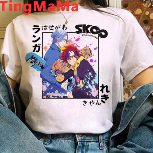 New Japanese Anime SK8 The Infinity T Shirt Men Kawaii Cartoon Skateboard Boys Graphic Tees Harajuku Unisex Tops T-shirt Male