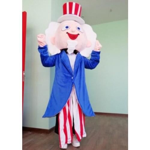 Grandfather Uncle Mascot Costume Suits Cosplay Party Fancy Dress Outfits Clothing Advertising Promotion Halloween Xmas Adults A