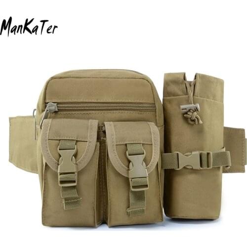 ManKaTer Free Shipping Multi-function Tool Bag Riding Kettle Pockets Travel Mens Waist Bag Tactical Outdoor Pockets Fishing Bag