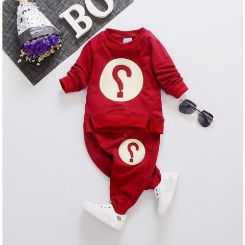 The New 2017 Children In 0-4 Years Old Printed Suit for Children Autumn Explosion Cotton Lovely Boy and Girls Set