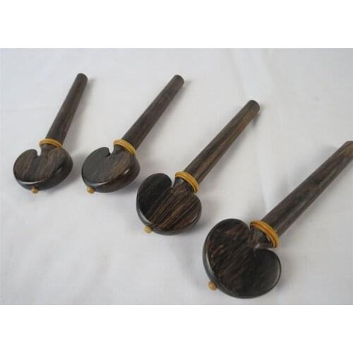 One set cello pegs natural black rosewood musical instrument part