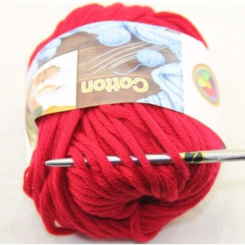 LOT Color optional 1 BallsX50g Special Thick Worsted 100% Cotton Knitting Yarn 422- A2