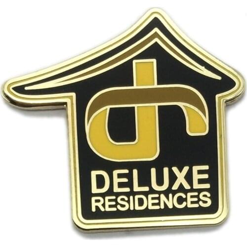 Latest Wholesale Custom Stamped Residences Badge Lapel Pin for Promotion