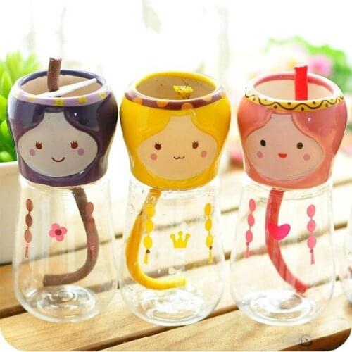 Rush New mini potted grass doll creative personality bubble girl Meng pet plant tail water wholesale