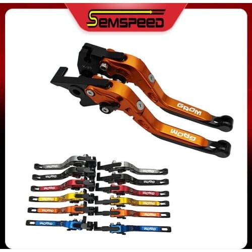Clutch Brake Levers For Honda GROM/MSX125 MSX 125 2014-2019 CNC Aluminum Foldable Extendable levers
