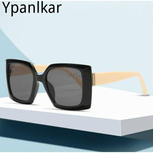 Oversize Square Sunglasses Women Vintage Black Big Frame Sun Galsses Luxury Shades Fashion UV400