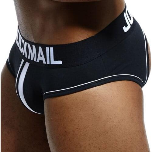5-Pack Mens Jockstrap Underwear Sexy Cotton Men Brief Backless Crotch G-strings Sexy Gay Men Underwear Calzoncillos Hombre Slip
